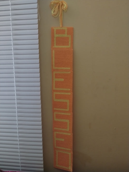 Orange Blessed Wall Banner