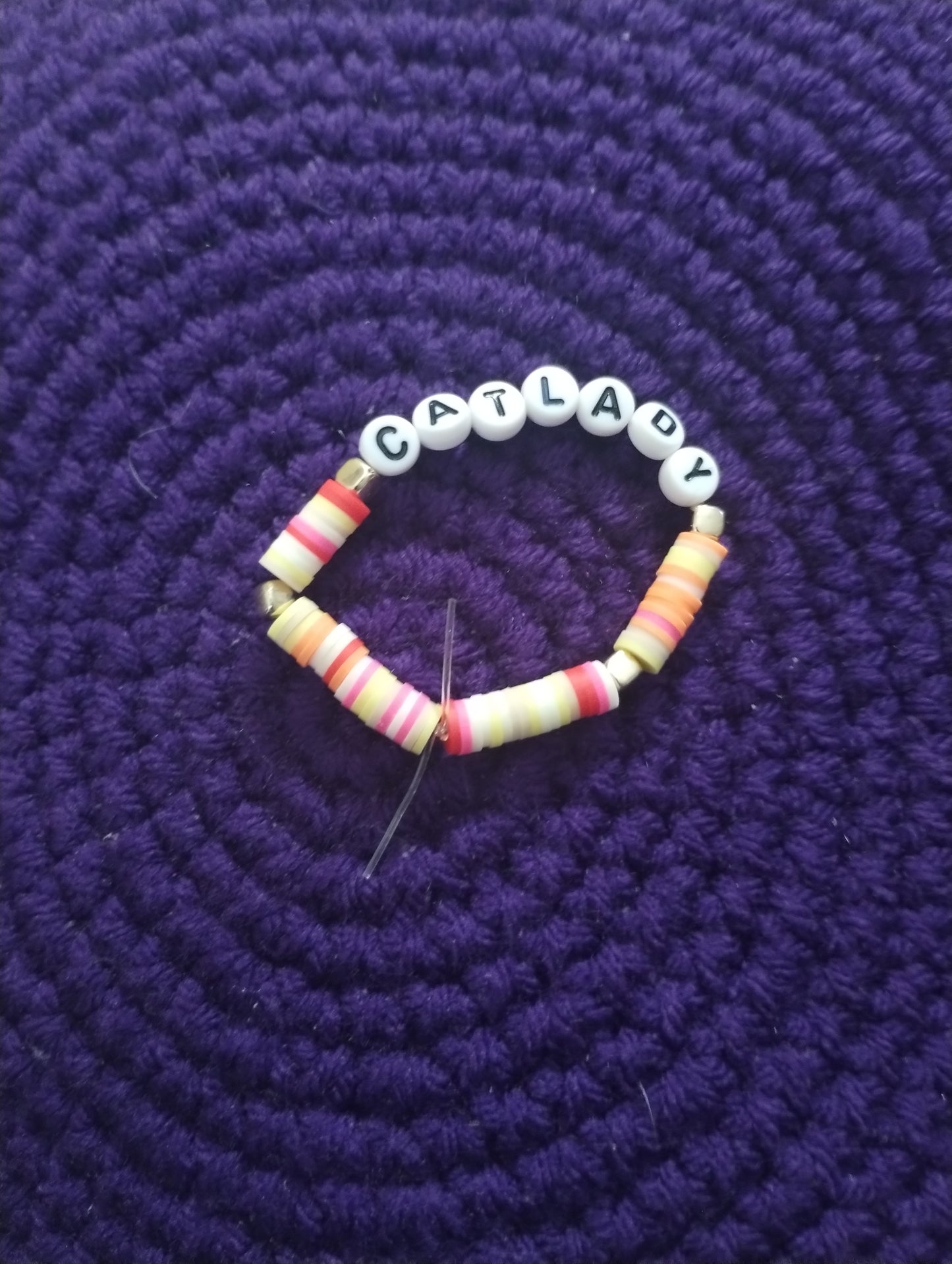 Cat Lady Beaded Bracelet