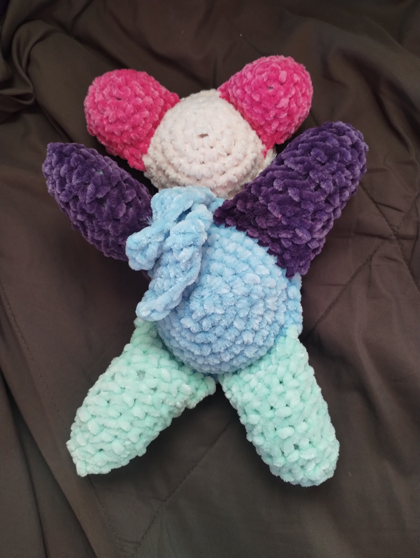 Light Blue Multicolor Floppie Bear