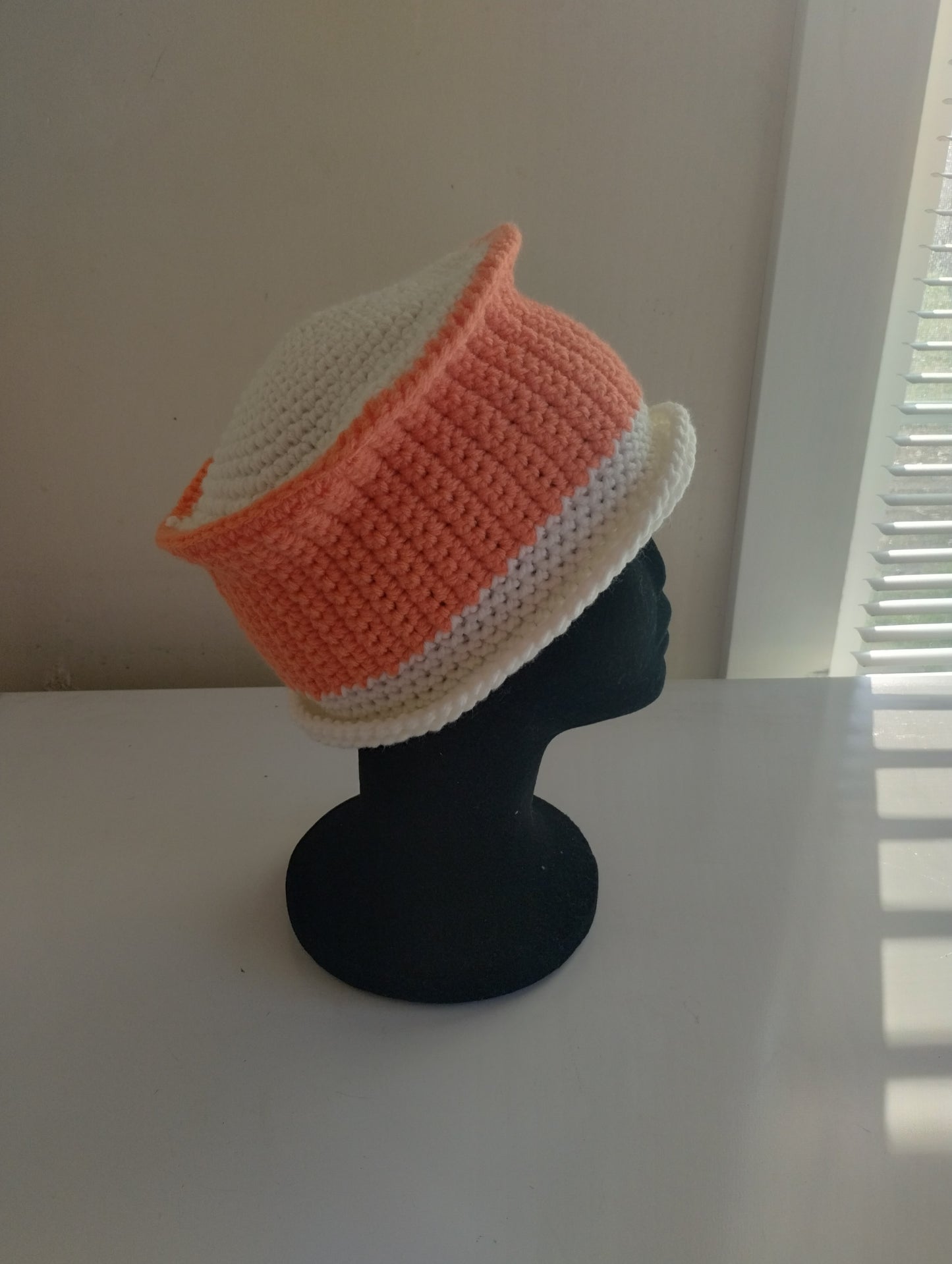 Light Orange/Cream Bucket Hat